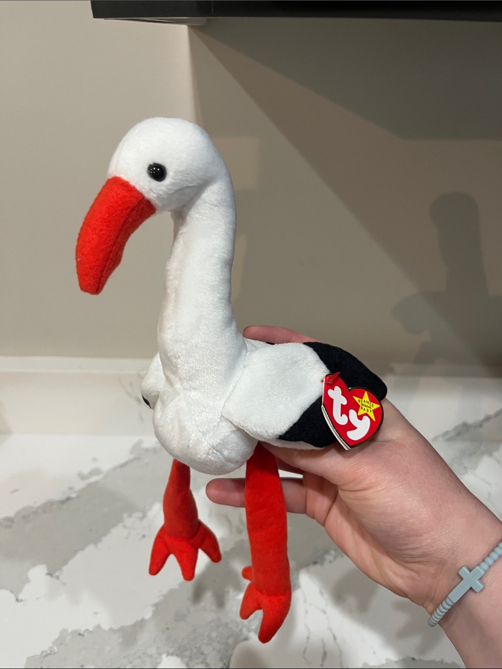 Ty White, Red & Black Plush (Stilts 1998)